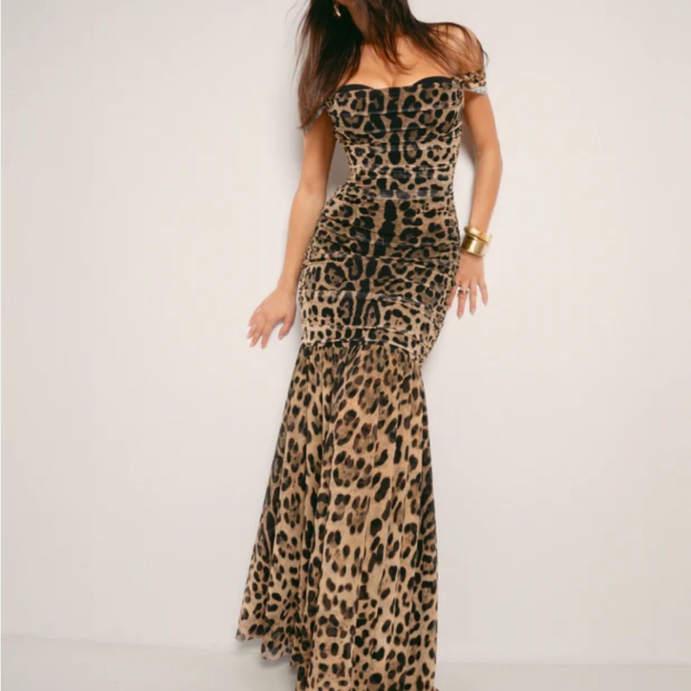 TA3 Sweetie Mermaid Dress Brand XS new with tags leopard - Picture 6 of 9